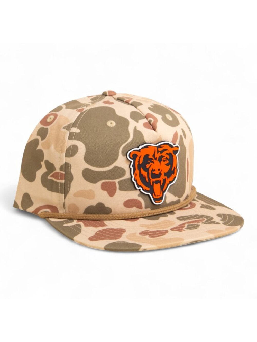 Chicago Bears 3D Umpqua Rope Hat- Harvest Duck Camo/ Light Brown - Picture 2 of 3